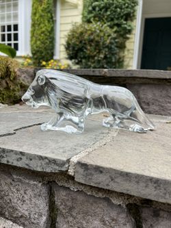 Crystal Lion from Baccarat, 1990s
