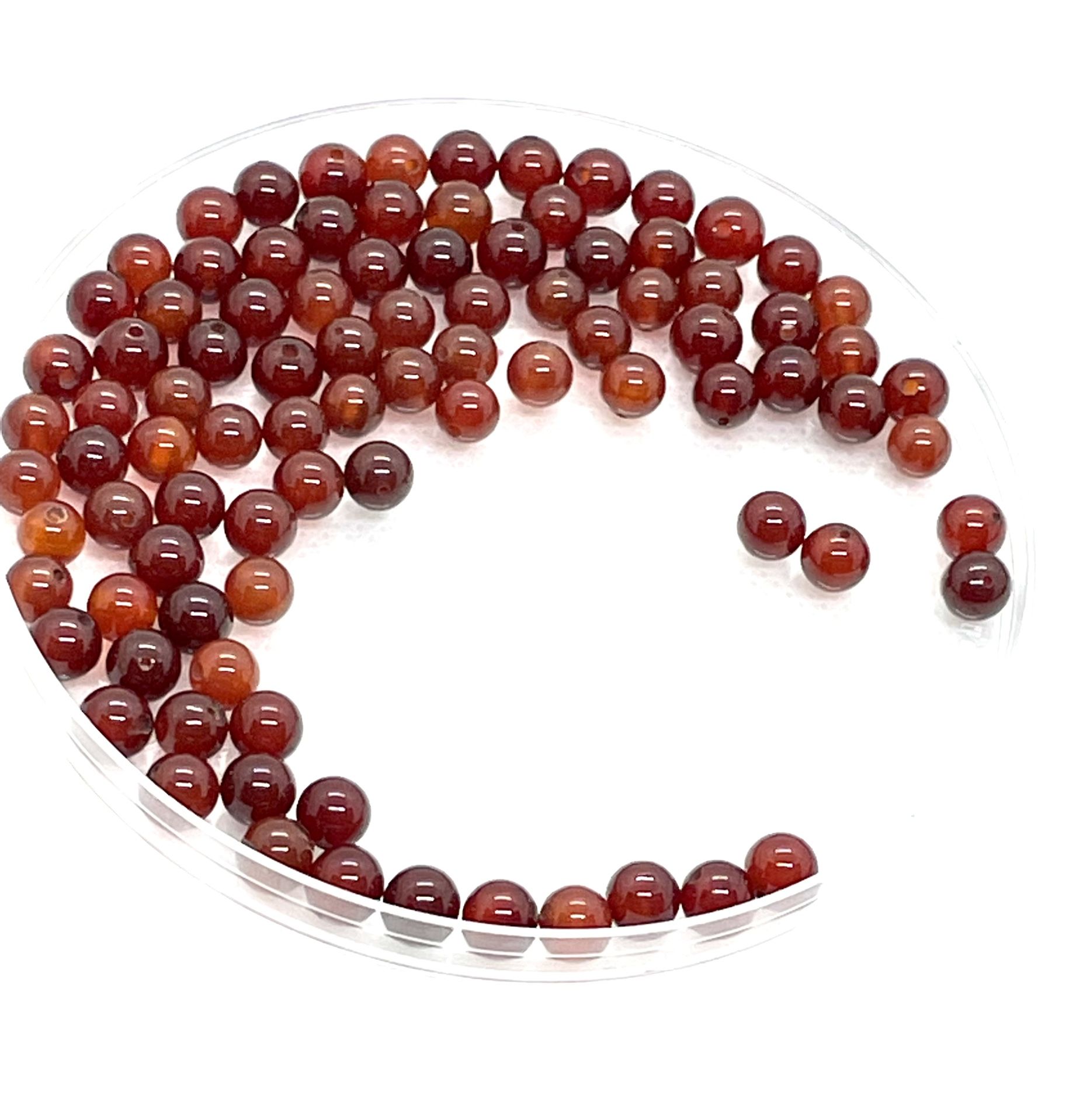 90 6mm Carnelian Beads