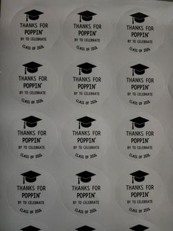 Class of 2026 stickers