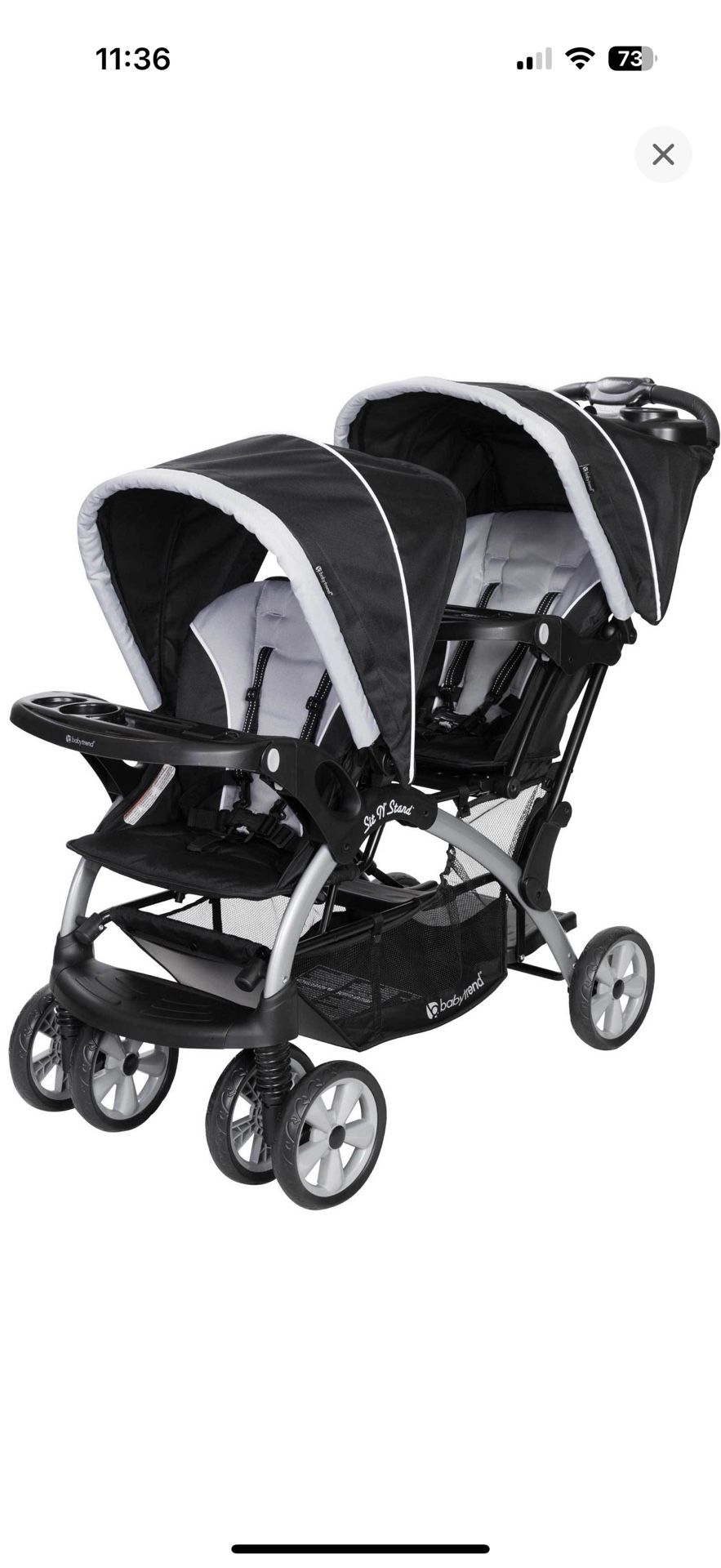 Baby Trend Sit N Stand Double Stroller 