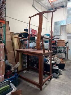 10 foot tall decorative wood chair!