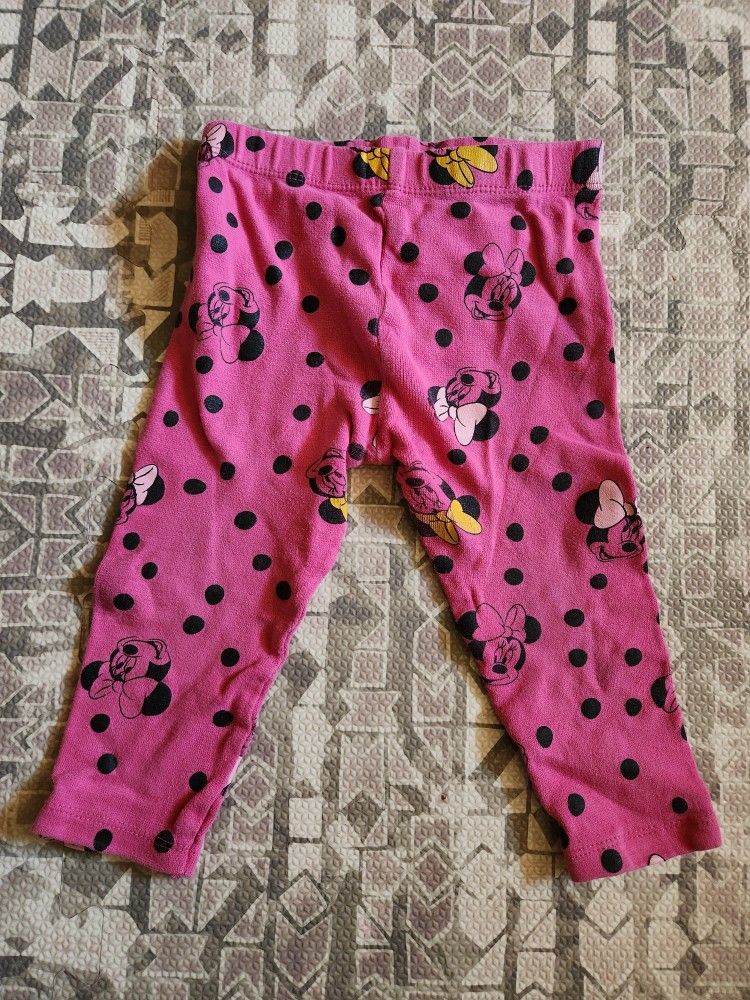 Disney Junior 24M Girl's Pink Minnie Mouse Polka Dot Pants