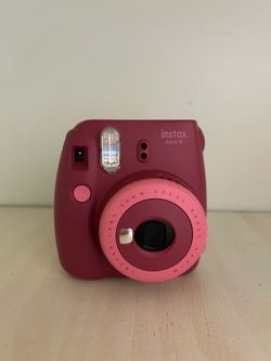 Pink Fujifilm Instax Mini 9 instant camera