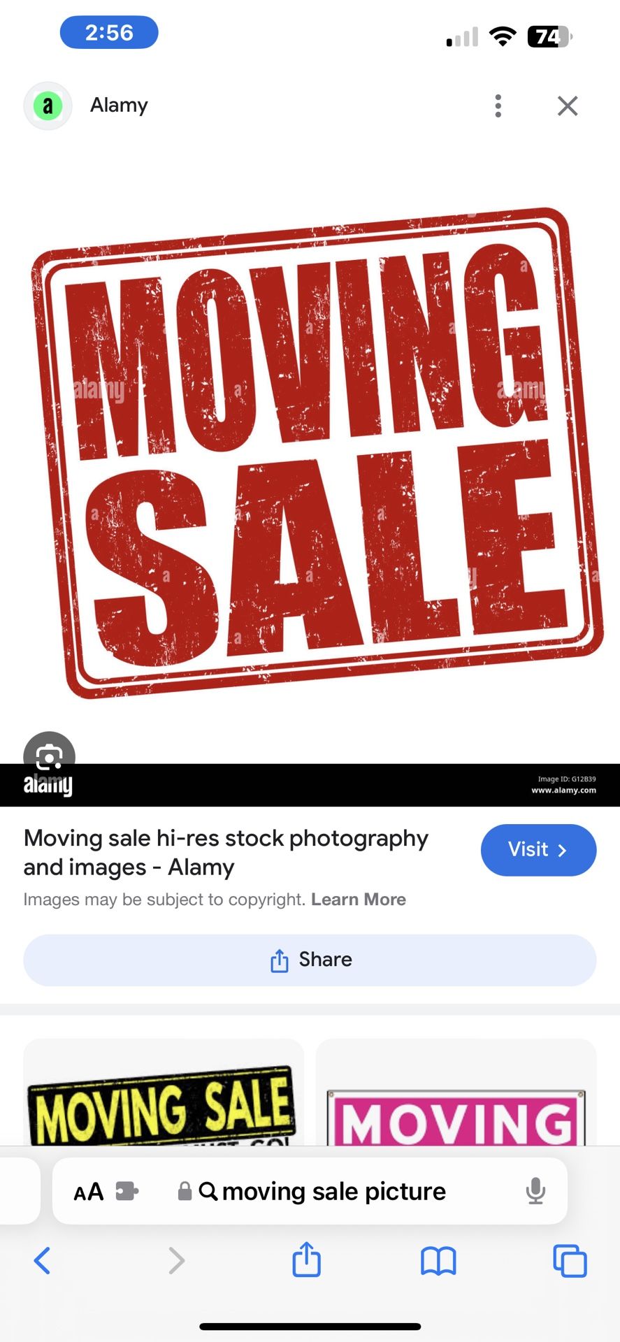 Moving Sale 