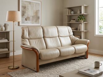 Ekornes Stressless Eldorado High Back 3 Seat Reclining Sofa , Copenhagen
