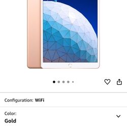 2019 Apple iPad Air (10.5-inch, WiFi, 64GB) - Gold (Renewed Premium)