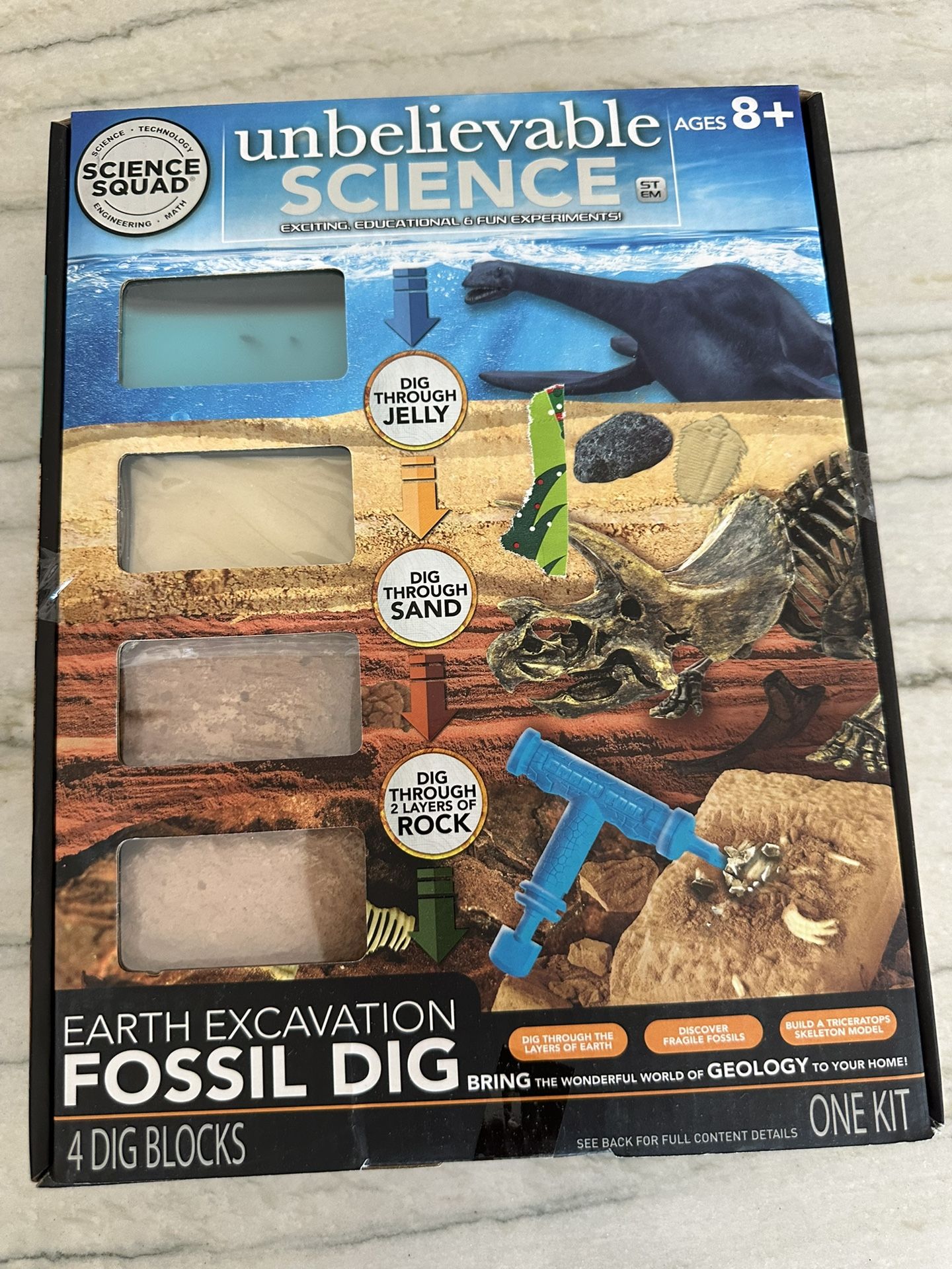 NEW In Box Earth Excavation Fossil Dig kit