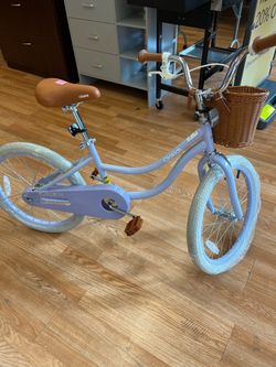 Olakids Kids Retro Bike with Basket