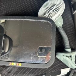 Car Seat Mirror And Stroller Fan