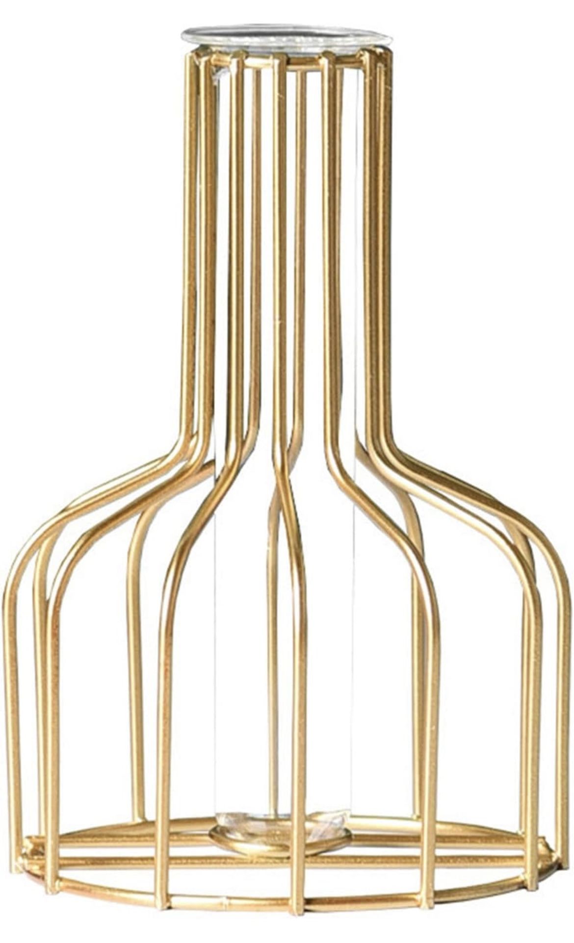 Little Flower Vase With Metal Frame Brand New 