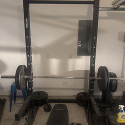 Weight rack and weights