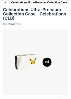 Pokemon 25th celebration UPC sealed case.