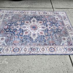 Washable Area Rug, 5x7