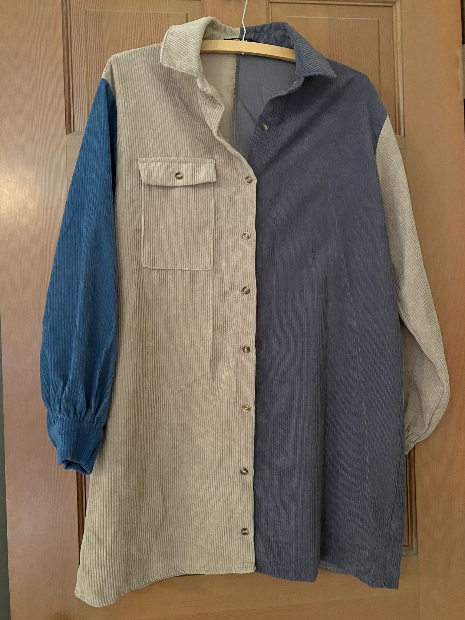 NastyGal Corduroy Shirt Dress