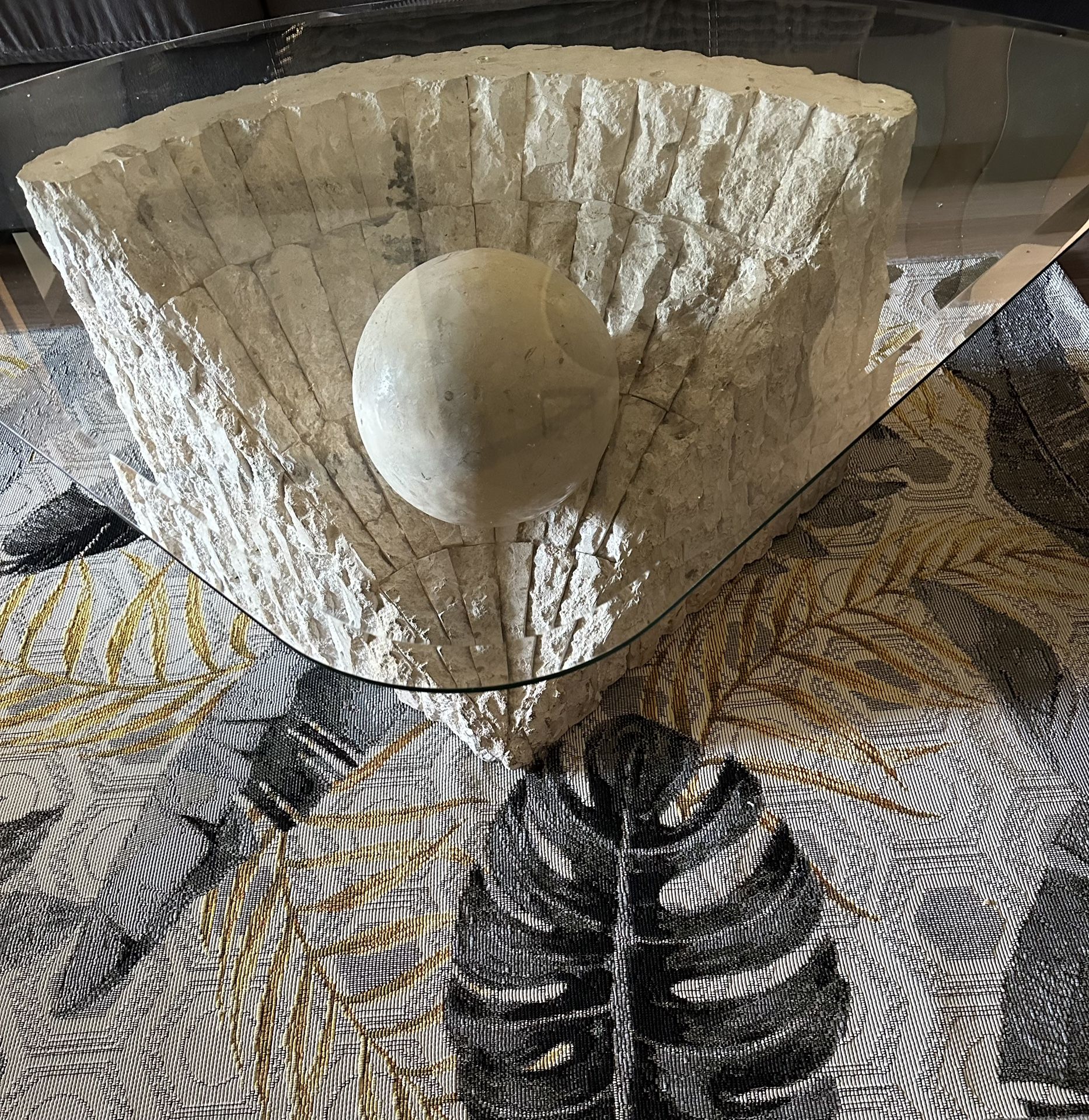 Glass Coffee Table And End Table 