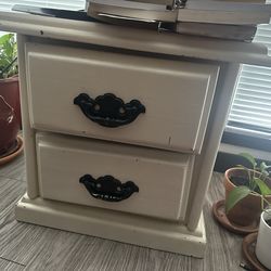 White nightstand
