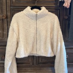 Cropped Sherpa Sweater 