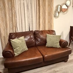 Leather Sofa And Love Seat 