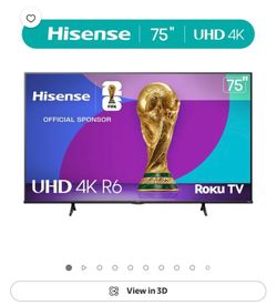 75 in Hisense Television