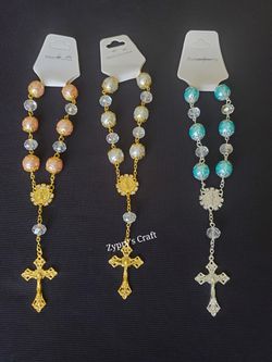 12 Pieces, Holy Cross Bracelets Party Favors/ Recuerdos de Bautizo, Comunión