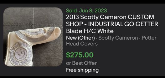 2013 Scotty Cameron Industrial Go Getter White Custom Shop 2013 Scotty Cameron Industrial Go Getter White Custom Shop