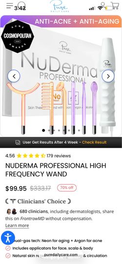NuDerma Professional Skin/Scalp Therapy Wand