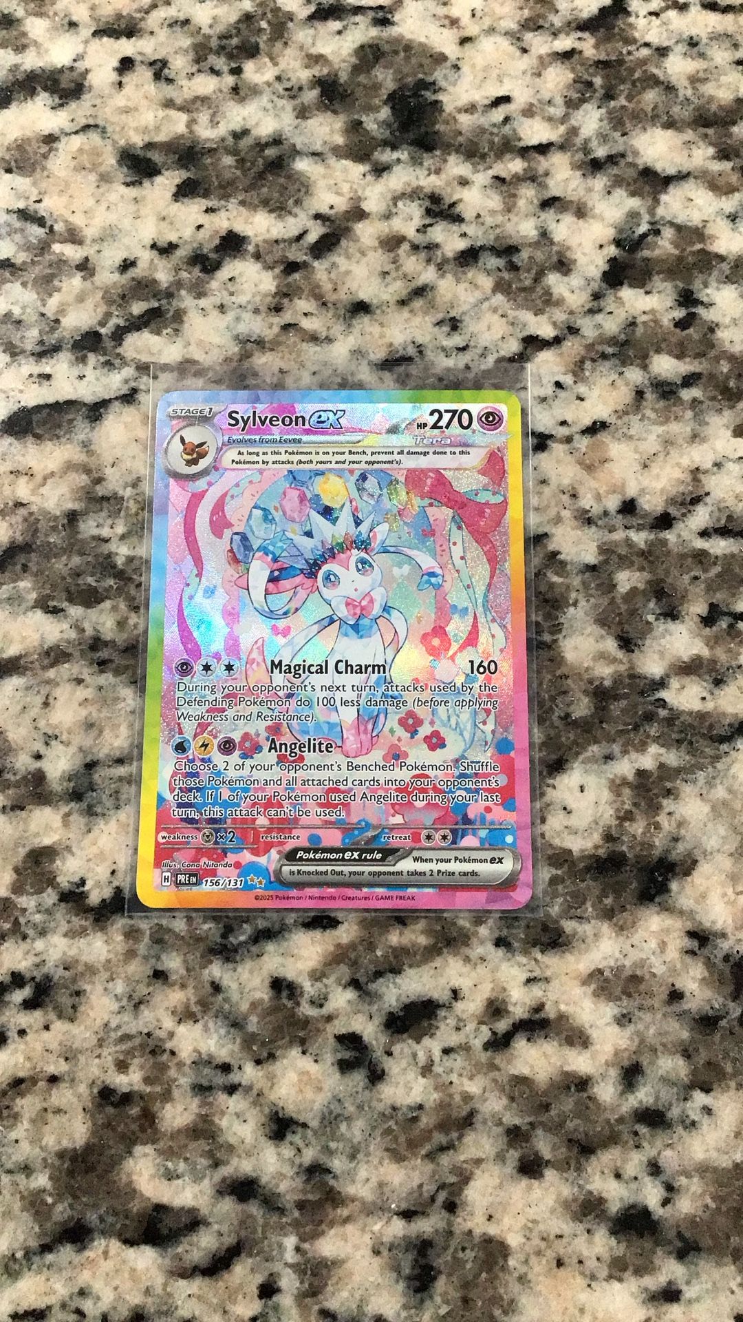 Sylveon Ex 156/131 Scarlet & Violet Prismatic Evolutions