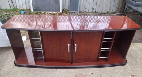 Tv trolley stand  6 ft wide 25 inch tall