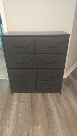 Black 8-Drawer Storage Unit
