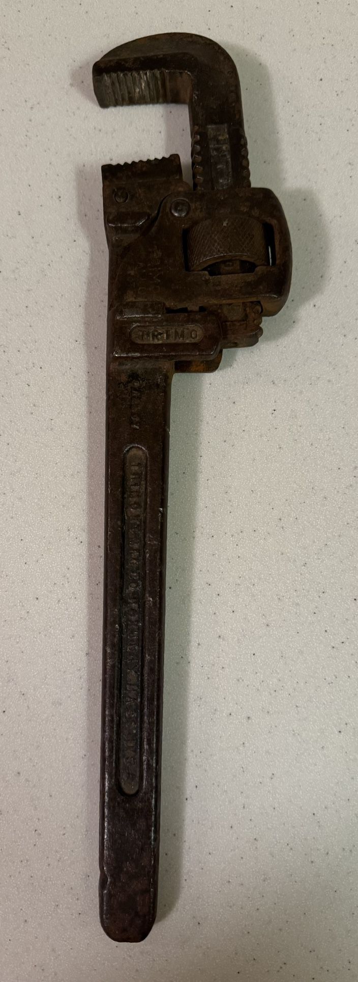 Antique 14” Trump Pipe Monkey Wrench