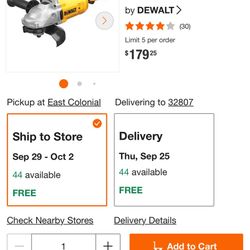 Dewalt Angle Grinder