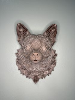 Chihuahua Wall-Head — Rose Gold | 3D Printed Wall Decor