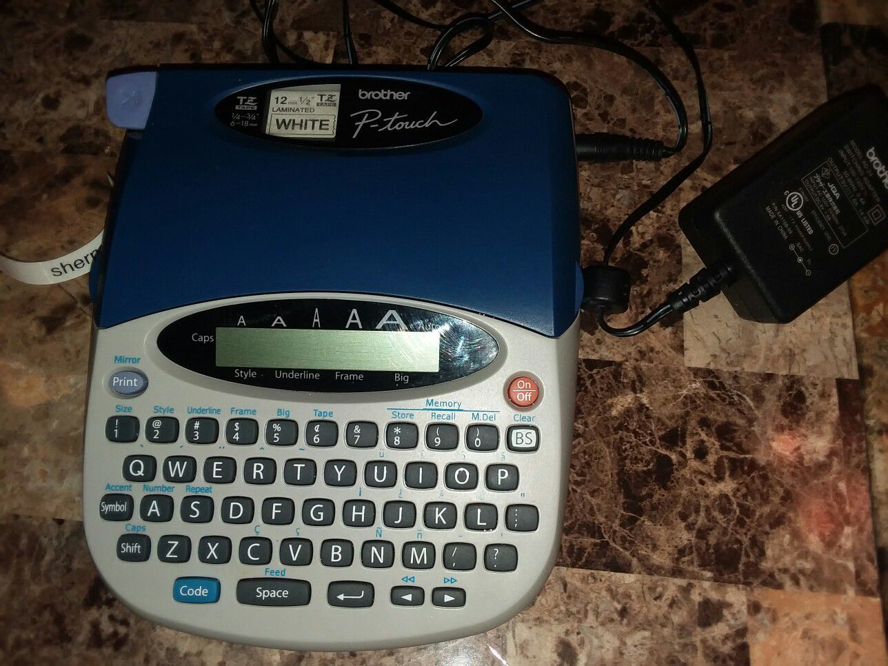 Brother Ptouch label printer $15