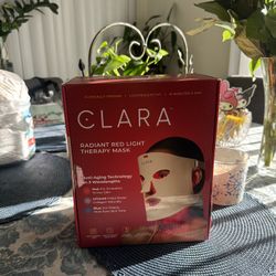 Clara Red Light Therapy LED Face Mask, Silicone, Adjustable, Collagen Boosting Anti-Aging