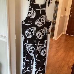 Halloween Skull Jumpsuit/ Romper