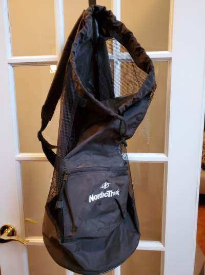 Nordic Track Gym Equipment Bag Black Shoulder Strap Zip Pocket