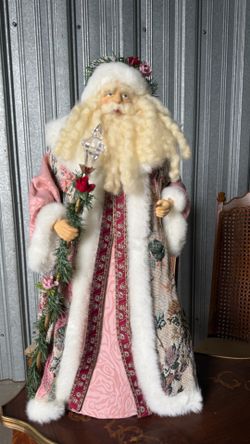 Christmas! Vintage Pink Santa