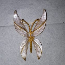 VTG BSK butterfly brooch. Sells online for $45.00