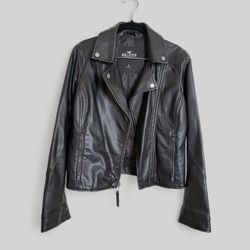 Hollister, Faux Leather Moto Jacket S