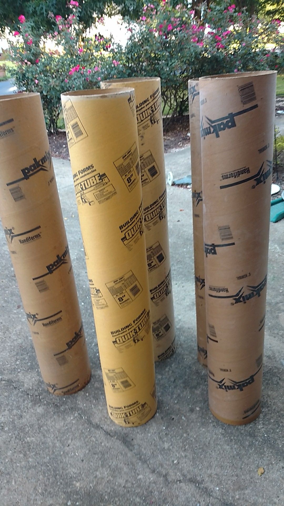8inch concrete form tubes