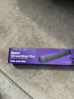 ROKU Streambar Pro Cinematic sound. 4K streaming. All in one.