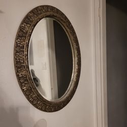 Antique Oval Mirror 
