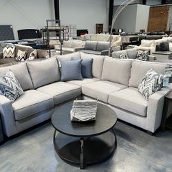 Sectional 101” X 101” Grey Color 