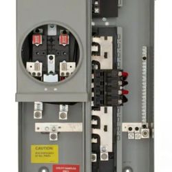 Simens 200 Amp. - 8 spaces 16 circuit outdoor main breaker meter combo load center