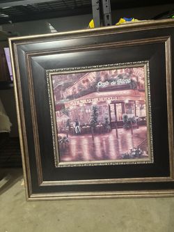 Cafe de Flore Framed Wall Art Print