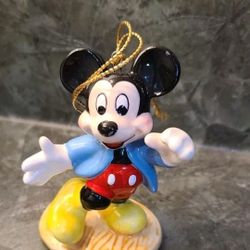 Disney by Schmid Mickey Mouse Figurine/ Christmas Ornament/ Vintage 