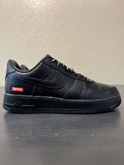 Nike Air Force 1 Low Supreme 'Box Logo - Black' Sz 8.5