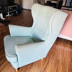 Stylish Light Blue Arm Chair