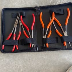 Mac Tool  Mini Pliers Set  6 Pc  With Case