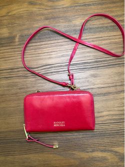 Red Badgley Mischka Crossbody Wallet